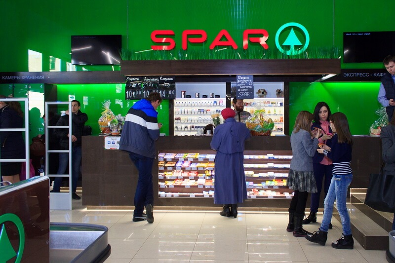 SPAR - дизайн супермаркета