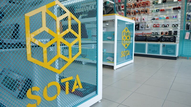 SOTA - дизайн магазина электроники, дизайн магазина гаджетов